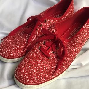KEDS // Red + White Canvas Shoe